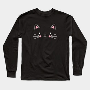 Cute Kitty Cat Design Long Sleeve T-Shirt